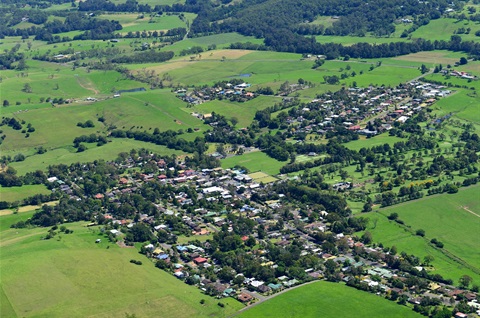 Aerial photo of Jamberoo