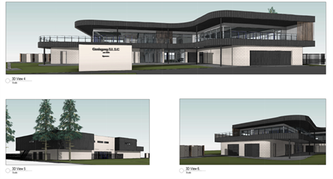 Rendered mock up images of the new Surf Life Saving Club at Gerringong